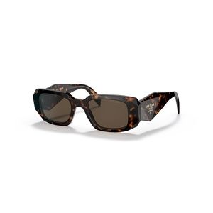 PRADA sunglasses 17W Rectangle Tortoise Brown